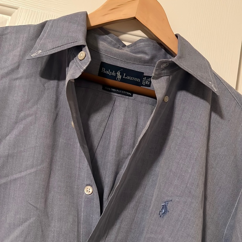 Mens Ralph Lauren Dress Shirt in Blue